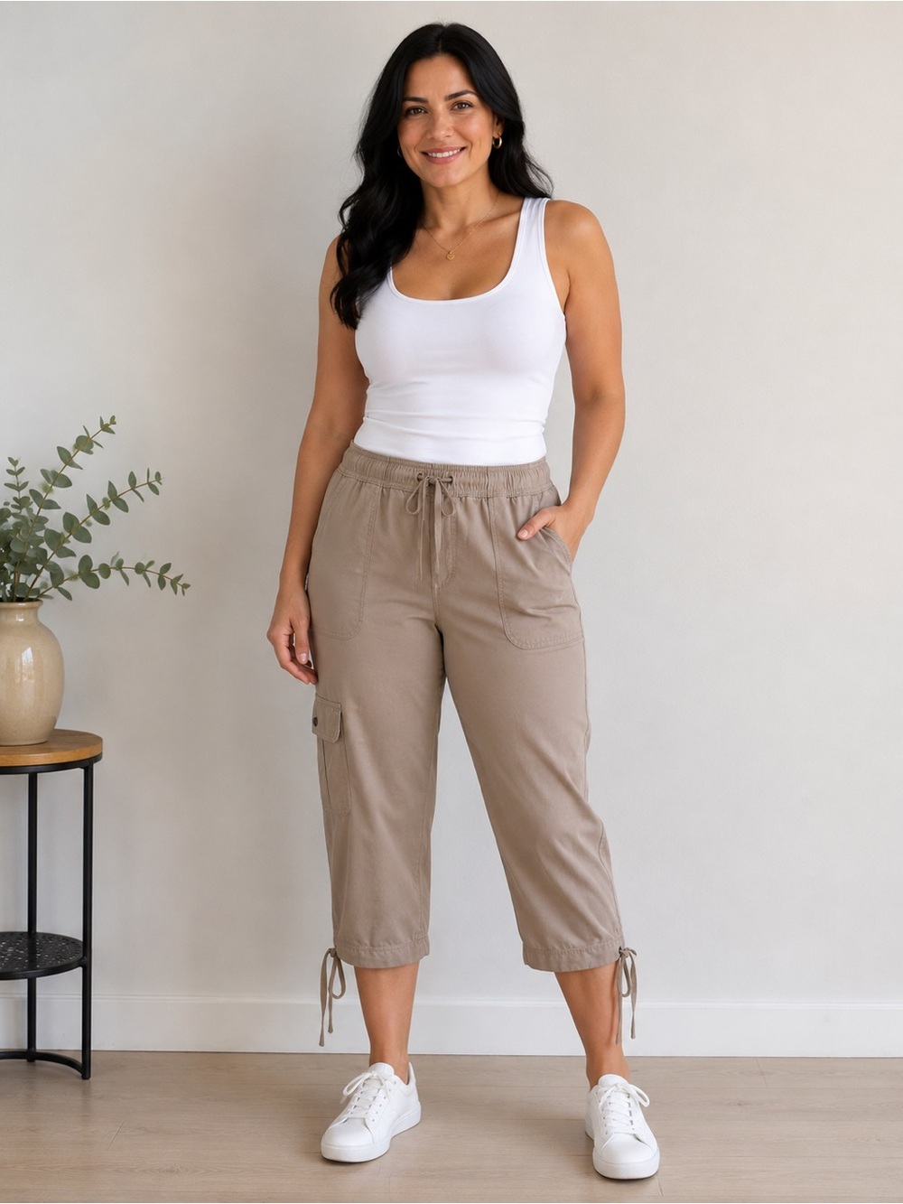 Tek Gear Women's Tan Capris